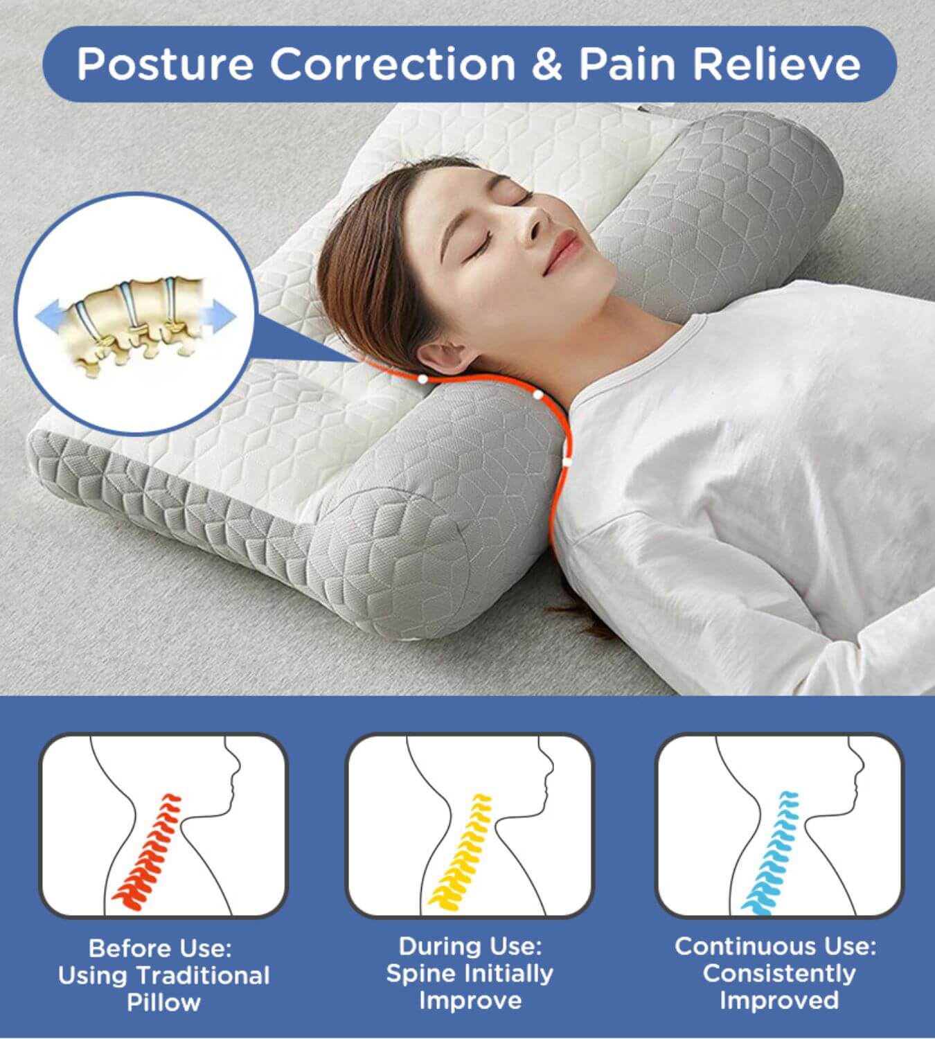 Anti-Snoring Deep Sleep Pillow